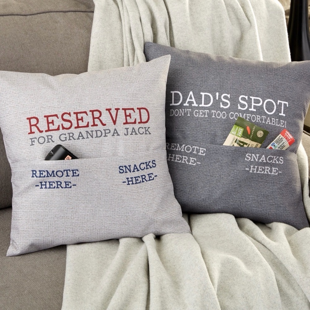 Dads Spot Pocket Pillow